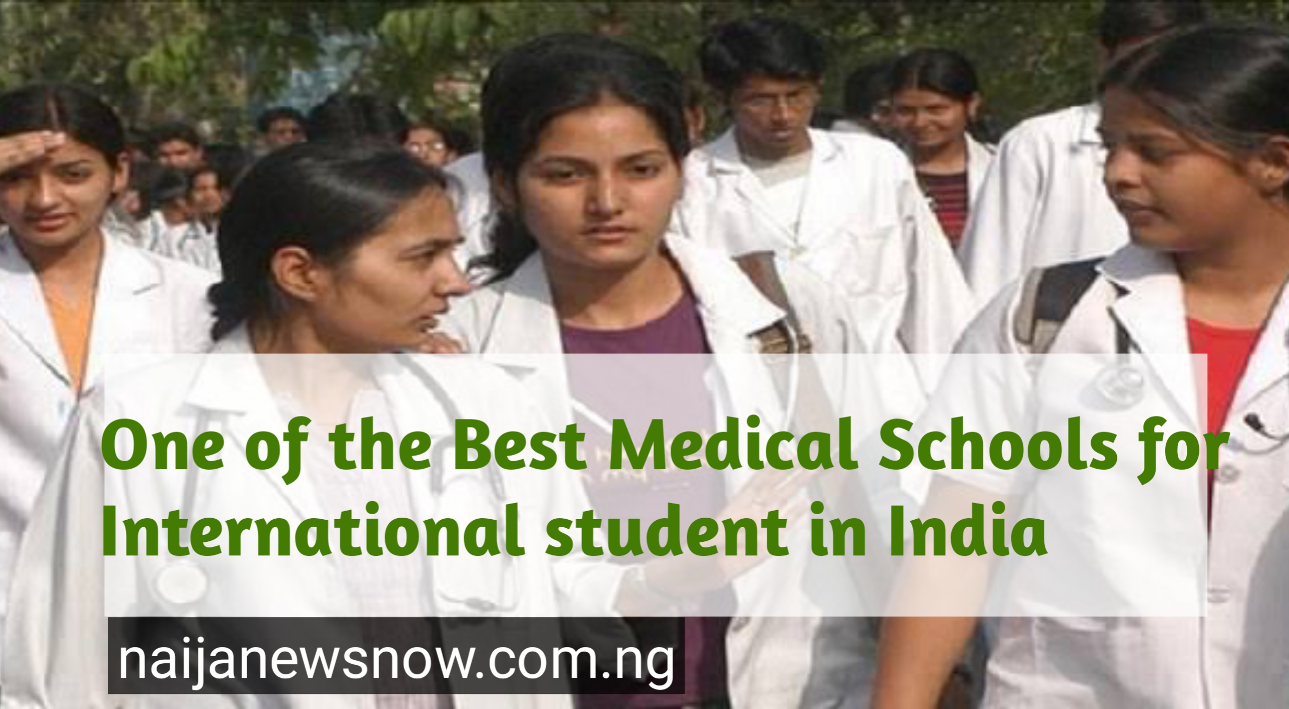 One of the Best Medical Schools for International student in India