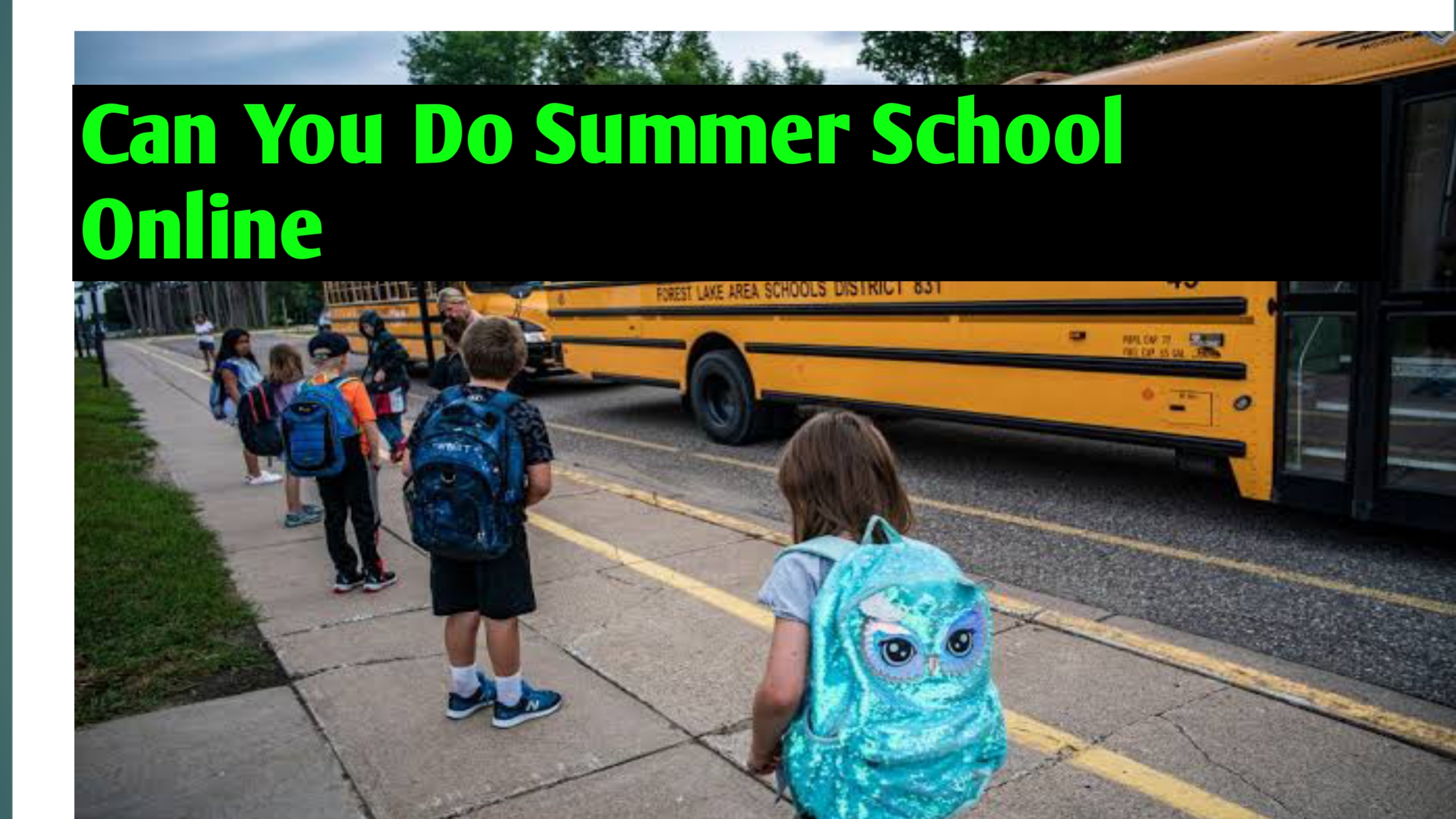 Can You Do Summer School Online Schools With Scholarships